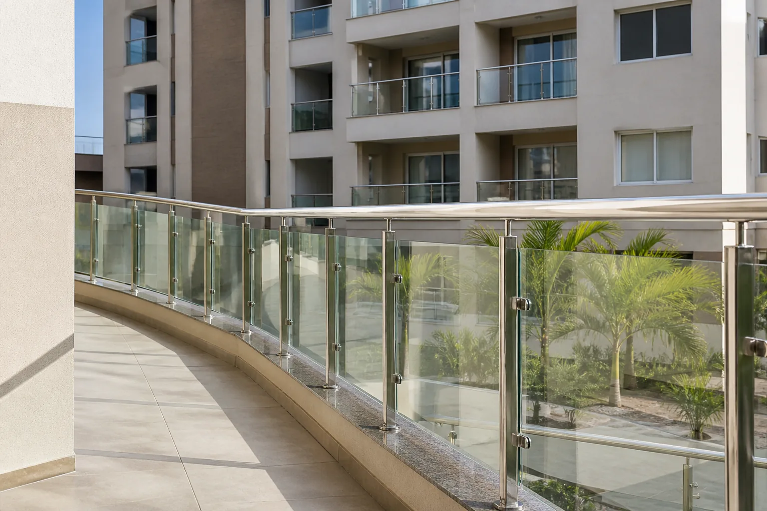 Guarda-corpo de vidro para condominio em Ceilandia DF